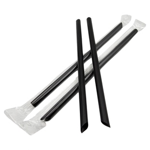 500支粗吸管一次性独立包装墨绿珍珠奶茶椰果加硬商用23cm食品级