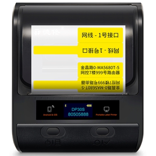 德佟印立方P2/DP30S通信机房线缆标签打印机手持小型便携移动电信P/T刀型打标机网络布线工程设备网线标签机