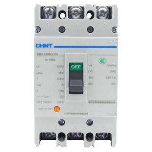 正泰塑壳断路器NM1家用3p4p空开三相四线NM1分励单脱扣器空气开关