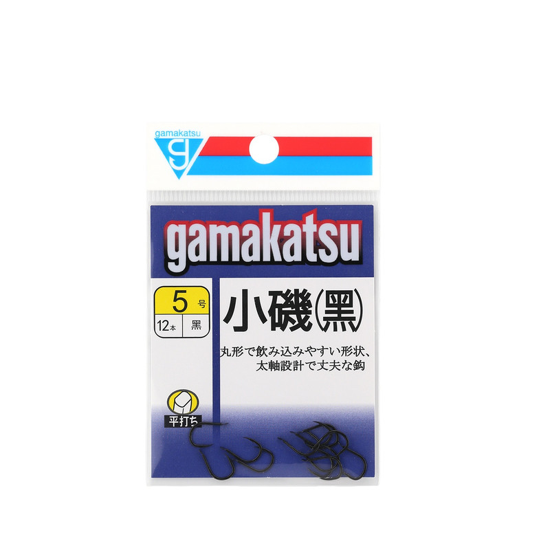 伽马卡兹小矶黑黄高碳有倒刺日本进口伽玛小矶鱼钩黑C1KI1大物钩