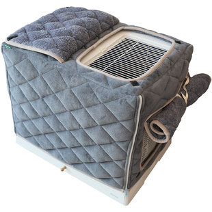 鸟笼保温罩猫狗宠物笼子保暖罩子加厚双面绒开窗达洋6045罩套定制