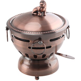 304不锈钢充气瓦斯炉小火锅单人1人一锅高档商用酒精炉家用小涮锅