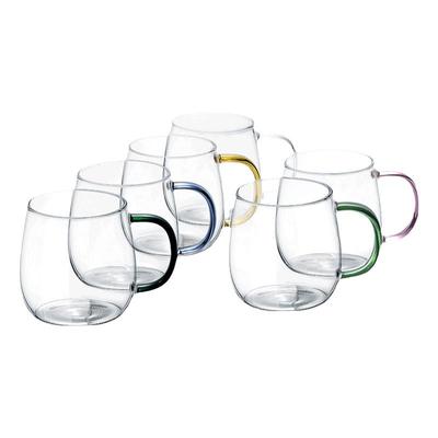 忆壶茶一色带把手耐高温玻璃水杯