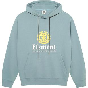 美国ELEMENT滑板连帽卫衣女宽松logo印花重磅内里磨毛正肩上衣潮