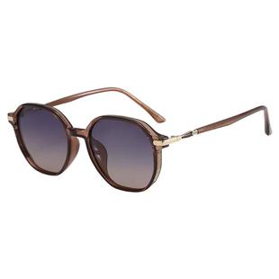 茶色偏光墨镜女款高级感适合小脸专用近视太阳镜2025新款防紫外线