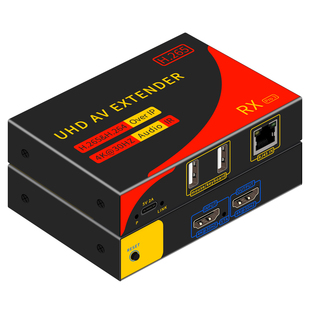 HDMI光端机高清转光纤收发器延长器音视频4K网络投影带USB鼠标键盘传输器KVM单模单芯光纤数字信号转换器