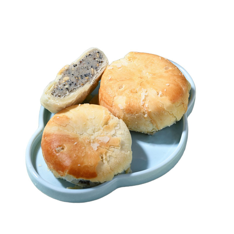 黄庄月饼420g椒盐味手工酥皮糕点