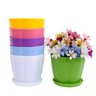 塑料小花盆大号加厚桌面阳台盆栽多肉玫瑰绿萝植物仿陶瓷简约家用