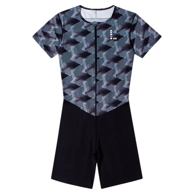 田径运动服男短袖训练服紧身连体