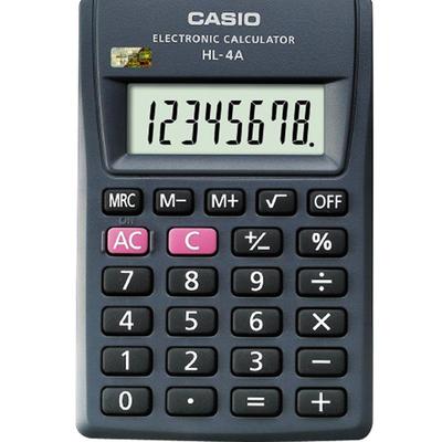 正品卡西欧HL-4A计算器便携随身