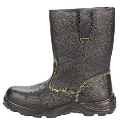 油田矿井加绒防刺穿牛皮劳保鞋