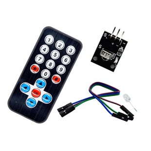 红外遥控器+接收头HX1838+杜邦线 提供STM32驱动代码例程