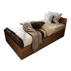 厂家直销 小户型实木高箱储物床1米单人床箱式气压杆收纳床1.2米