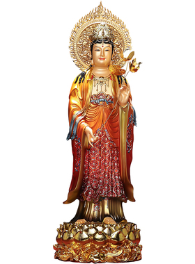 【30道工序錾刻】站莲大势至菩萨