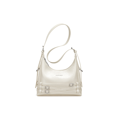 Cnoles蔻一芭蕾hobo包包女新款牛皮单肩包高级感通勤斜挎包女包