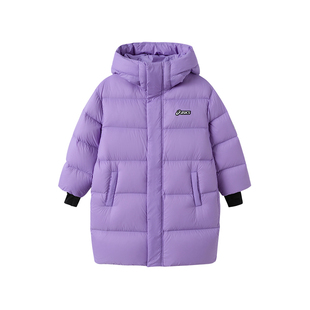 亚瑟士童装儿童羽绒服加厚保暖中大童轻盈蓄热外套中长款防泼水新