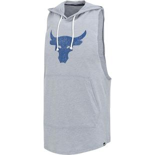 UA安德玛健身背心男春季牛头rock无袖T恤运动跑步连帽训练服