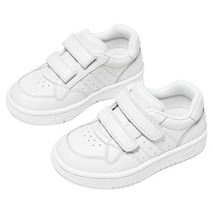 【头层牛皮】斯纳菲小白鞋2026春季新款校园休闲百搭女童运动板鞋