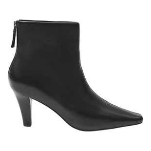 UDV美拉德时尚短靴2025秋冬新款英伦风尖头舒适后拉链女时装靴