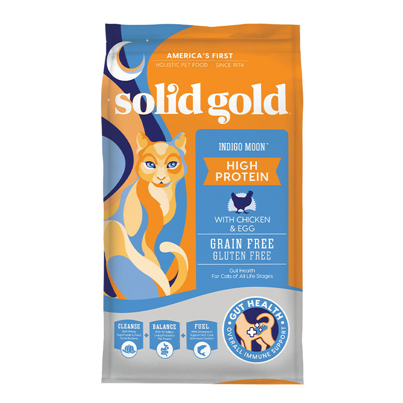 SolidGold素力高金装猫粮天然无谷全期12磅宠物营养丰富全期金素