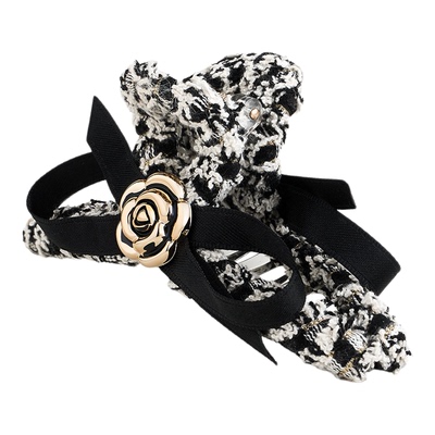 阿吉豆抓夹法式立体玫瑰花抓夹女