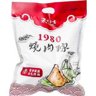 1980烧肉粽蜜汁红豆粽150g*4只甜粽子早餐赤豆粽糯米大棕子端午节