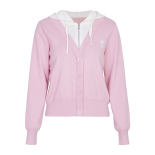 婉甸2025水晶粉假两件毛织套头衫百搭风针织衫1241W32RX3