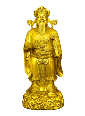 客厅摆件黄铜福禄寿三星像拱照
