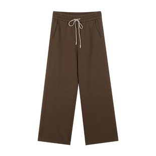 一城画一新款宽松垂感时尚百搭高腰直筒裤显瘦长裤女