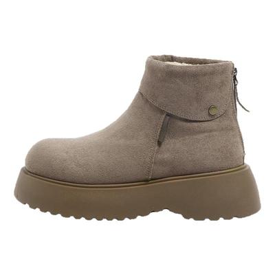 环球官方旗舰店加绒保暖雪地靴女