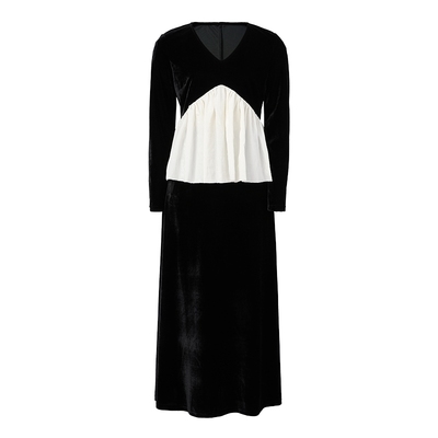 马天奴2025秋冬新款黑色丝