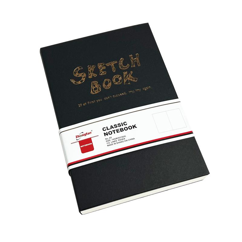 加厚速写本彩铅画画漫画素描本可平摊涂鸦绘画纸A4空白本摸鱼本A5