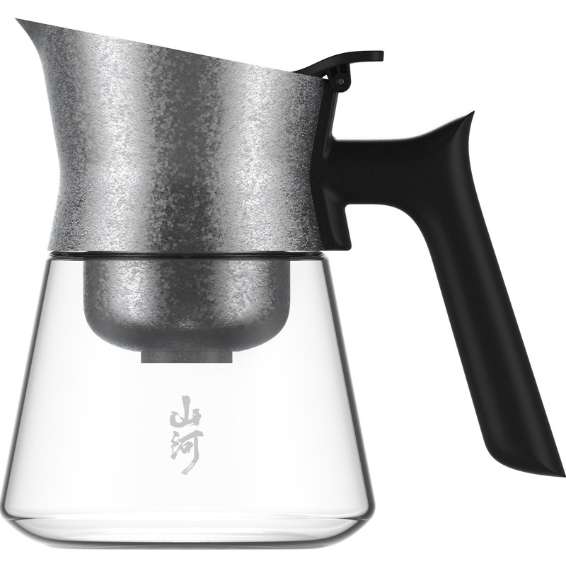 入一【纯钛】山河飘逸壶泡茶壶家用玻璃泡2026新款茶水分离飘逸杯