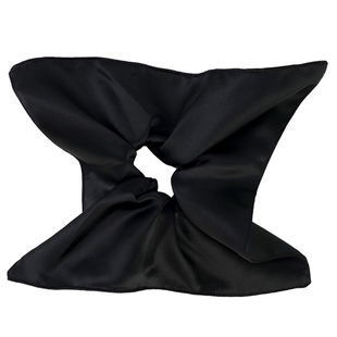 蜜语纪许蜜语朱珠同款黑色方巾大肠发圈女高级感扎发风车头花发饰