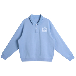 TOFOD 高球衫 温布尔登刺绣 联名款休闲Polo领卫衣 宽松上衣