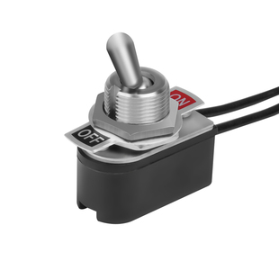 小型带线钮子开关 2档 ON-OFF 拨动开关金属汽车改装电器改装开关