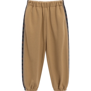 播broadcute童装裤子秋冬新款全棉宽松休闲束脚裤KEQ4K692