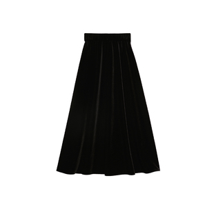 MRS Studios VTG复古百搭优雅韩国进口细腻不倒绒显瘦丝绒半身裙