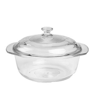 透明耐热玻璃碗带盖大号汤碗微波炉专用泡面碗沙拉双耳碗有盖的碗