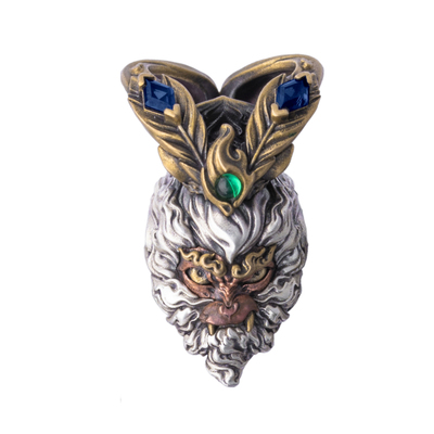 琢匠大圣三通文玩配饰悟空系列diy手串配珠国风银饰配件