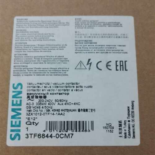 议价3TF6844-0CM7/0CF7/0CQ70CS7西门子接触器3TF6944-0CM7 原装