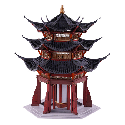 diy式木手工制作仿古建筑模型