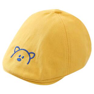 宝宝帽子春秋儿童英伦贝雷帽男童鸭舌帽女童画家帽复古前进帽时尚