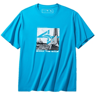 安踏冰丝T篮球t恤印花短袖男春夏季宽松时尚百搭透气运动上衣半袖