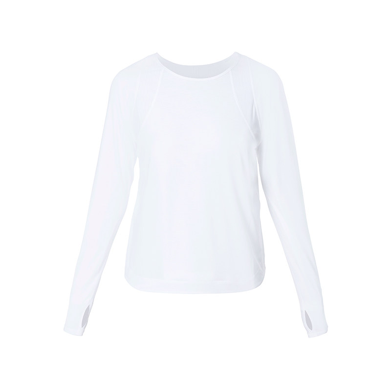 Sweaty Betty Breathe Easy轻柔弹力圆领网眼跑步长袖T恤女SB9911