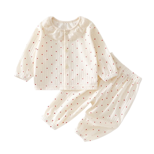 婴儿春夏衣服纯棉薄款套装分体婴幼儿空调服男女宝宝睡衣夏季长袖