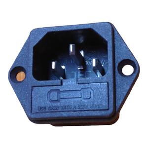 AC交流电源插座铜脚插座 三芯带保险丝二合一插座 AC-104