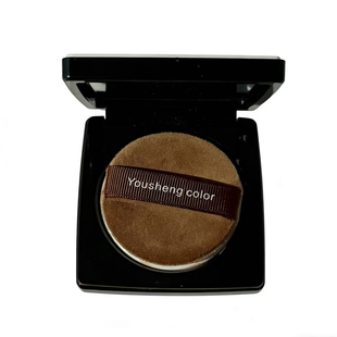 适配芭比波朗粉饼粉扑BOBBIBROWN羽柔蜜粉饼粉扑圆形咖色植绒粉扑