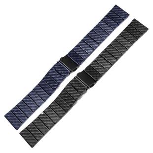 碳纤纹手表带男适配西铁城汉密尔顿欧米茄玺佳斯沃琪联名表链22mm