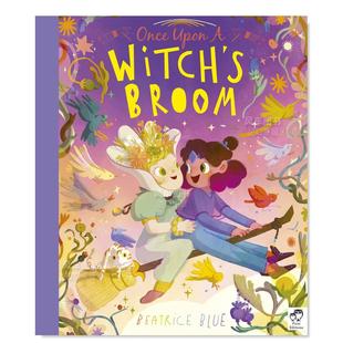 【预售】【西班牙插画师Beatrice Blue】从前有个小魔女 Once Upon a Witch’s Broom英文儿童绘本 Beatrice Blue
